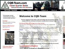 Tablet Screenshot of cqb-team.com